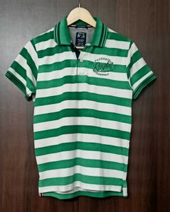 Classic Rugby Striped Polo Shirt