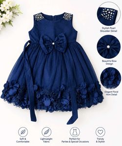 Navy Blue Party Dress