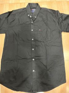 Men's Black Full Sleeve Button-Down Shirt