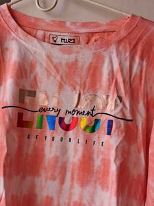 Cute Tie-Dye Long Sleeve Top