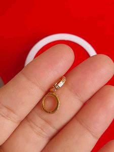 Gold Hoop Earrings with Stones