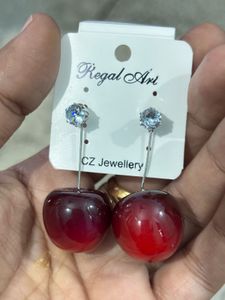 Cherry Drop Earrings