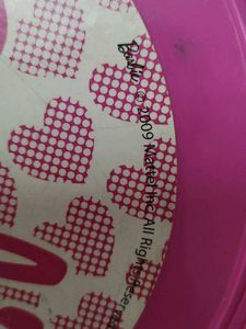 Barbie Pink toy Flying Disc / Frisbe Mattel inc.