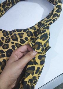 Leopard Print Hobo Bag