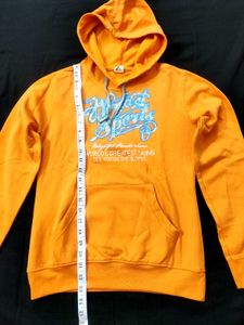 Orange Graphic Hoodie