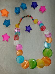 multicoloured jewellery necklace