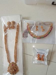 set combo pack of 3 Indian Traditional Jewellery S