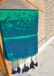 Bohemian Tie-Dye Saree with Tassels