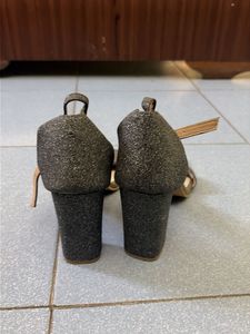 Sparkly Block Heels