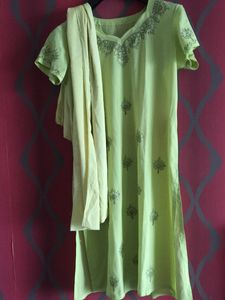pure crepe kashmiri hand embroidered suit set