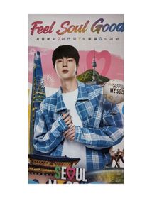 Official BTS JIN Feel Seoul Good Poster