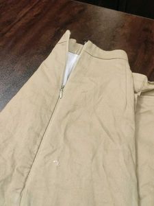 Korean Beige Wrap Mini Skirt