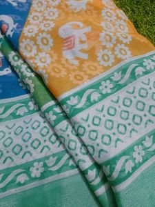 Beautiful Floral chiffon brasso Sare