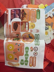 Orange Kitchen Pretend Play Toy Set