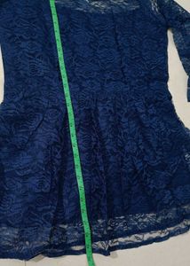 Blue Lace Top
