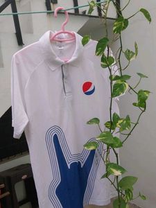 Pepsi White Polo T-Shirt