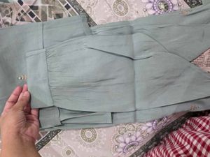 New Sage Bloom Embroidered Kurta Pant Set