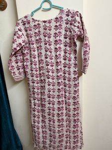 Stylish Printed Cotton Kurta with pant