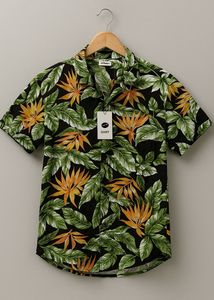 Tropical Print Short Sleeve Shirt