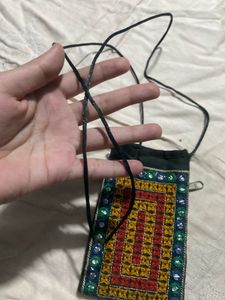 Embroidered Phone Pouch