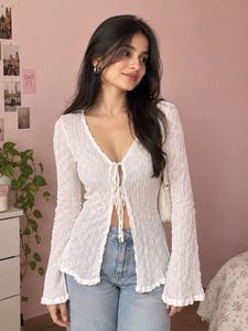 White Front-Tie Top 🤍
