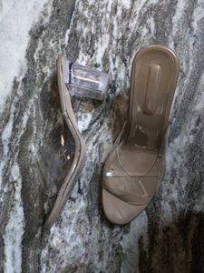 Stylish Transparent Heeled Sandals