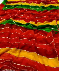 lehriya multicolour party wear saree .only cash...fix prices..0