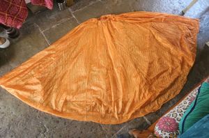 Vibrant Orange Ethnic Lahenga choli
