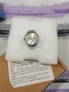 Silver OXKEY Watch Ring