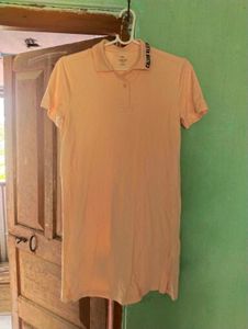 Length 34,Calvin Klein Polo T-Shirt Dress