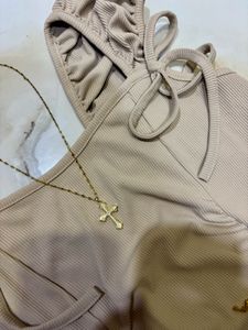 Chic Ruched Tank Top with Tie Details