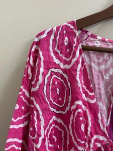 Vibrant Geometric Print Mini Dress(Brand new)