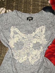 IZZUE Grey Graphic Tee