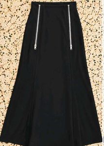 Black Zipper Skirt