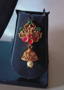 pear necklace with earrings