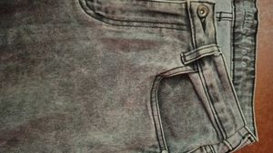 Stylish Grey Acid Wash Jeans