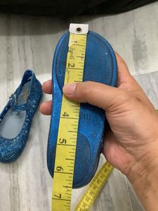 Sparkly Blue Jelly Mary Janes