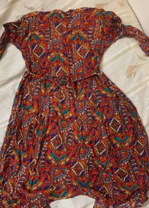 Bohemian Print Button-Down Kurta