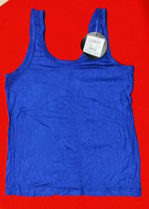 Clovia Camisole Royal Blue/Blood Red