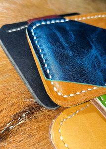 Handmade Leather Cardholder 2 pieces combo