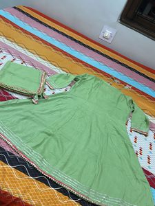 Elegant Green Kurta Set with Dupatta