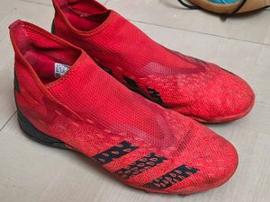 Red Adidas Predator Soccer Cleats