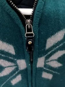 NEW Women's Green Hooded Knit Jacket