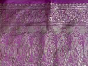 Beautiful Purple Saree with Embellished Border