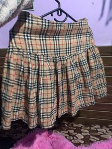 Plaid Mini Skirt