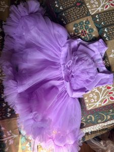 Adorable Lavender Tulle Dress with Bow