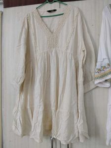 Boho Style Embroidered &amp; Lace Trimmed Kurtas