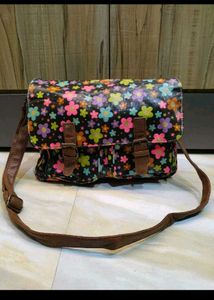 Floral Messenger Bag