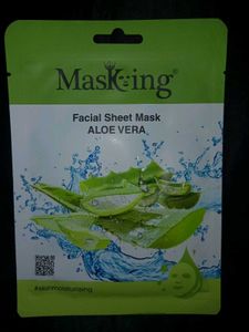 3️⃣Masking Aloevera,cucumber&greentea Facial Sheet