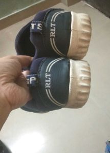 Navy Blue "AIR" Slip-On Kids Sneakers